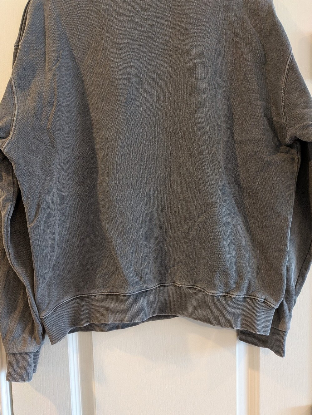 Fallet Cat Deuce Nero Sweatshirt Pigment Charcoal Gray Oversized Korean Size S - Picture 12 of 16